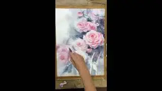 Watercolor Roses/Розы акварелью