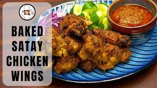 Baked Satay Chicken Wings