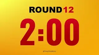 Boxing Timer 🔴 2 minute x 12 Rounds with 1 minute Breaks 🥊 (No Music)