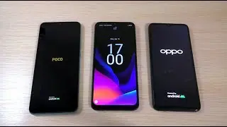 POCO C40 vs OPPO A17 vs Realme C33 Bootanimation