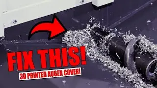 3D Printed HAAS CNC Auger Covers to help eliminate CHIP BUILDUP!