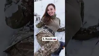 😍 Top 10 Countries With Most Beautiful Female Soldier ✨🔥
