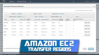 Amazon EC2 Tutorial  | How to Transfer Regions and Use 3rd Party Reserved Instances