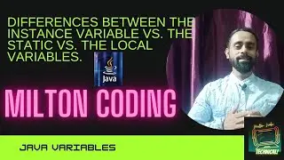 Difference between Instance, Static and Local Variables || Instance variable vs Static variable.
