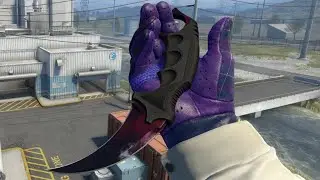Karambit Doppler Phase 1 (FN) + Driver Gloves Imperial Plaid (MW) - CSGO