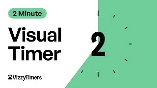 2 Minute Visual Countdown Timer For Classroom, Parents, Kids, ADHD focus, Workouts, by Vizzy Timers