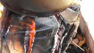 Плов на финской свече