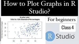 how to plot graphs in R Studio| RStudio for beginners | Scatter Plot in R studio| Graphs in RStudio
