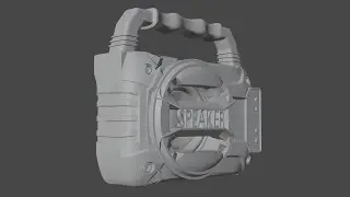 MODELLING A BLUETOOTH SPEAKER IN BLENDER (Part 1) TIMELAPSE
