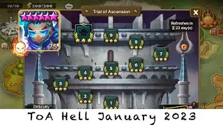 Summoners War : ToA hell January 2023 FL.6 Miles
