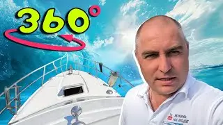 Первый выход, после года простоя! Радуемся солнцу, лодке и воде! ВИДЕО 360 градусов!!!