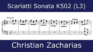 Domenico Scarlatti - Sonata in C major K502 (Christian Zacharias)