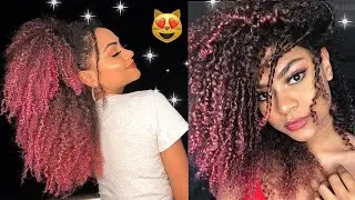 RETOQUEI O MEU CABELO ROSA - DESSA VEZ DEU CERTO