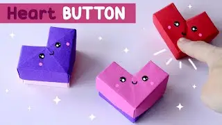 Origami heart button - How to make a pop it