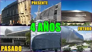 💥 ESPECTACULAR cambio en las OBRAS del SANTIAGO BERNABÉU CUATRO AÑOS DESPUÉS | EVOLUCIÓN de 4 AÑOS