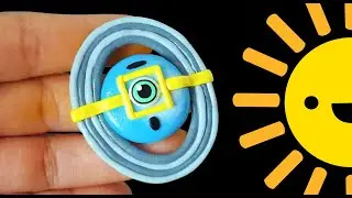 HOW TO MAKE URANUS 👾🦠 SOLAR SYSTEM WITH POLYMER CLAY 👁️ Clay Modelling