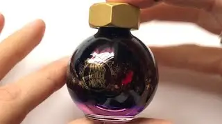 Beautiful *new* Ferris Wheel Press Calligraphy Inks | Testing Ruby Royal Flush
