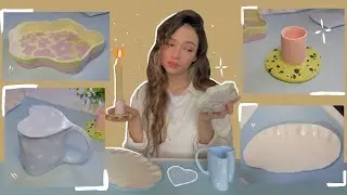 🌈Леплю Декор для дома//Pinterest// 2 часть// леплю и раскрашиваю милые штучки✨🌟🌈