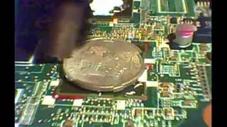Removal of red compound from BGA microchip