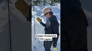 Simple Layer Identification in Avalanche Pit #avysavvy #jonessnowboards
