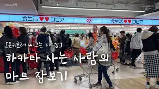 유니클로 GU 무인양품 다이소 로피아 칼디 드럭스토어 장보는 일상. 하카타역 앞 11/29 오픈한 마트 | 이제 너무 유명해져버린 사시스🍣 | 여긴 제발 유명해지면 안돼 .. 😭