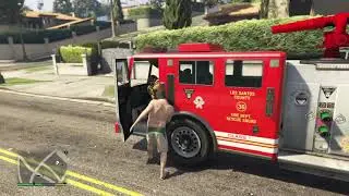 GTA V EASY WAY TO GET FIRETRUCK