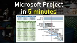 Microsoft/MS project in 5 minutes: A quick introduction of scheduling