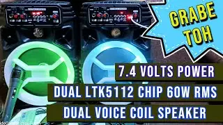 60W Audio IC! Ginza 7.4-Volts 8-inch : Small Speaker but Huge Specs!