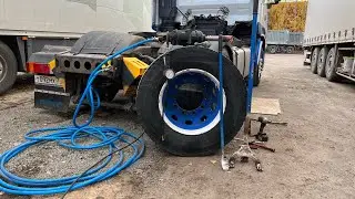 Грузовой шиномонтаж своими силами.