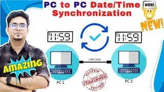 How to Synchronize Date and Time with the help of IP Address | Set Date & time in LAN Network  🔥😮