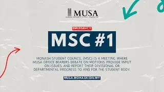 Emergency MSC #1 - MUSA Student Council