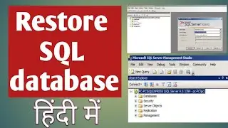 How to restore database in Hindi 2020