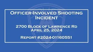 Arlington PD Releases 911 Audio, Body Cam Video from Lawrence Road Shooting Incident