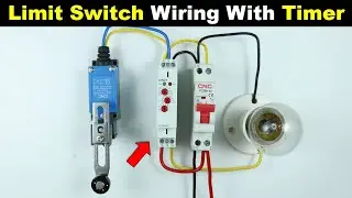 Limit Switch Connection with ON Delay Timer | Timer Connection 