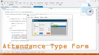 Attendance Type Form  IN VB.NET