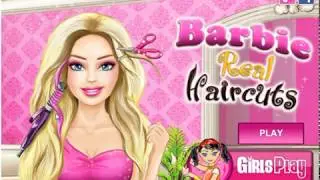 Игры для детей. Делаем прически для куклы Барби/Barbi. Причесываем куклу Барби.