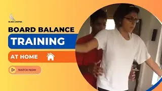 Board Balance Training At Home | Ataxia Exercise I Alma Chopra #ataxia #balance #homeworkout