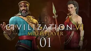 Civilization VI #01 Multiplayer with Biffa2001 - Let's Play