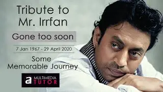 #RESTINPEACE #VERSATILEACTOR  MEMORABLE JOURNEY OF VERSATILE ACTOR- Mr. Irrfan Khan