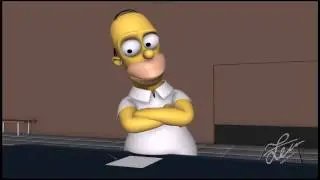 Homer simpson ( MAYA Animation )