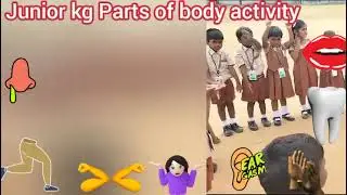 parts of the body activity for kg students