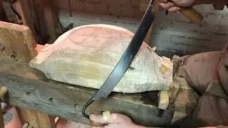 Carving a large bowl. P.2 / Изготовление большого блюда. ч.2