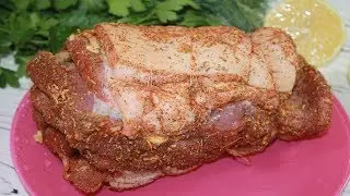 How I cook a pork brisket. Amazingly delicious and simple recipe.