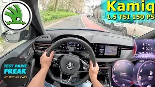 2024 Skoda Kamiq Monte Carlo 1.5 TSI DSG 150 PS CITY POV DRIVE with Fuel Consumption