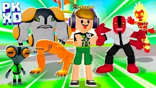 DESBLOQUEEI NOVOS ALIENS DO BEN 10 NO OMNITRIX PK XD