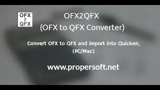 How to convert OFX to QFX and import into Quicken