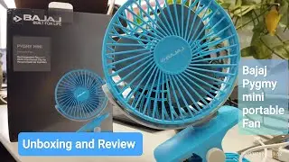 Bajaj Pygmy Mini portable Fan with charging !! Unboxing and review Full !! waste of money ?🤔