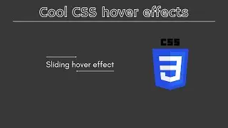 Cool sliding link hover effect 😎 || CSS hover effects