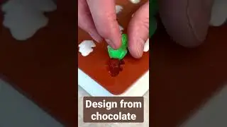 chocolate design made by artist | #shorts #shortsvideo