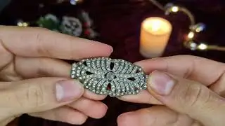 Асмр Украшения Винтаж Арт Деко Серебро. Тихий Голос. ASMR JEWELRY Art Deco.